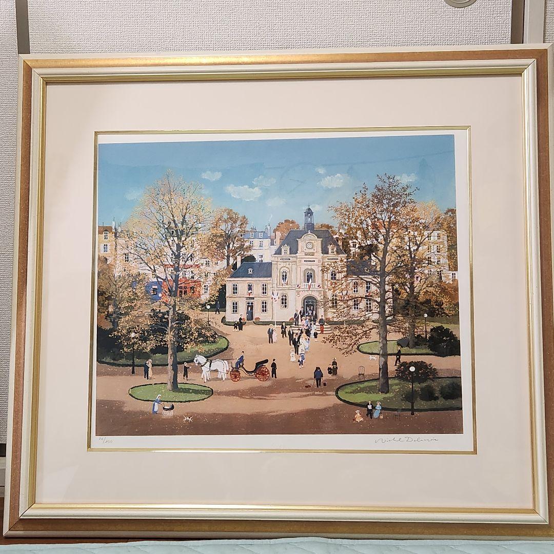 リ*カ様 ミッシェル　ドラクロア　シティーホールのウェディング　リトグラフ