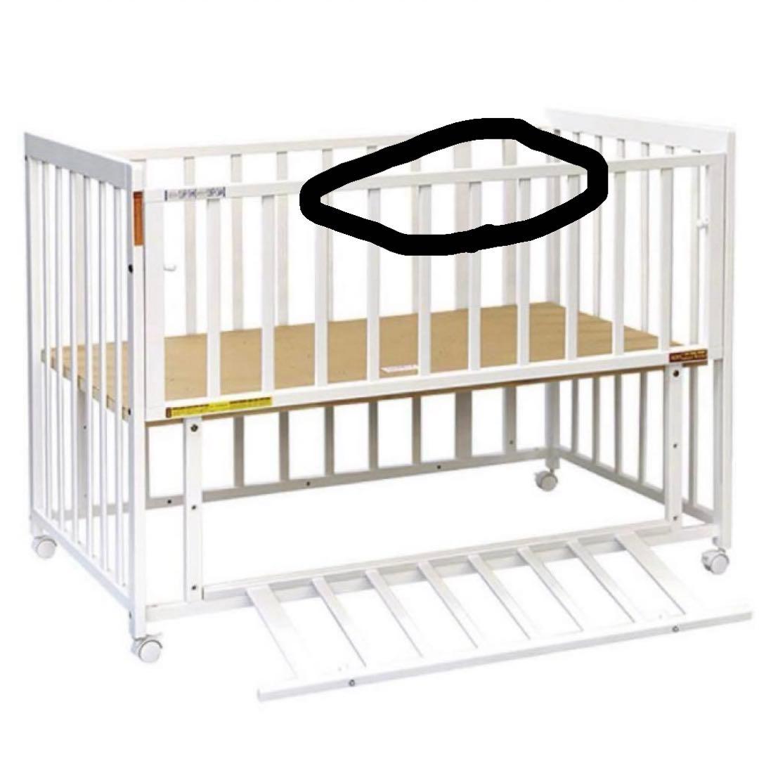 ベビーベッド オリーブ（ホワイト）西松屋　レギュラーサイズ