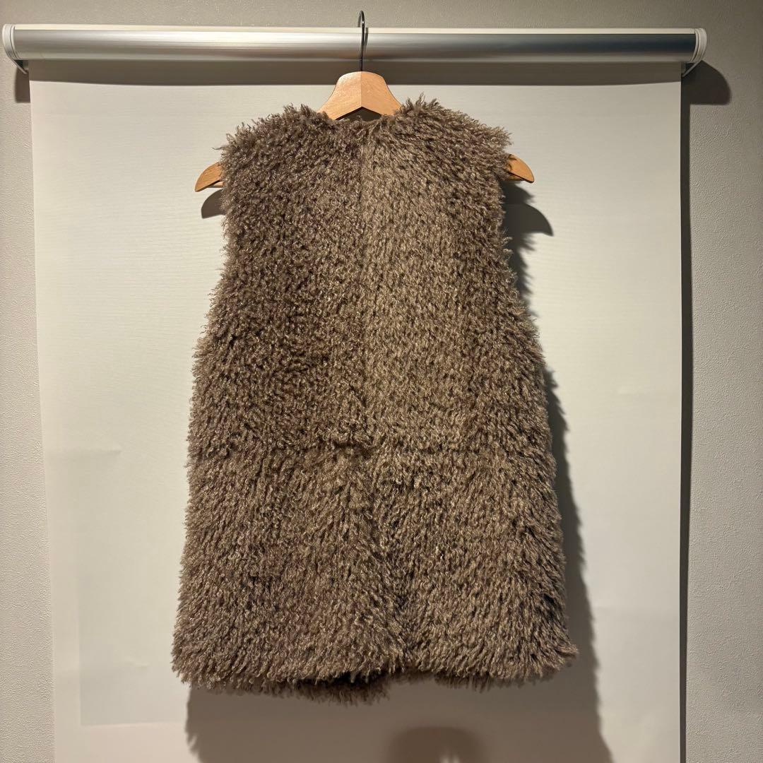 Noble エコファーロングベスト　ベージュ