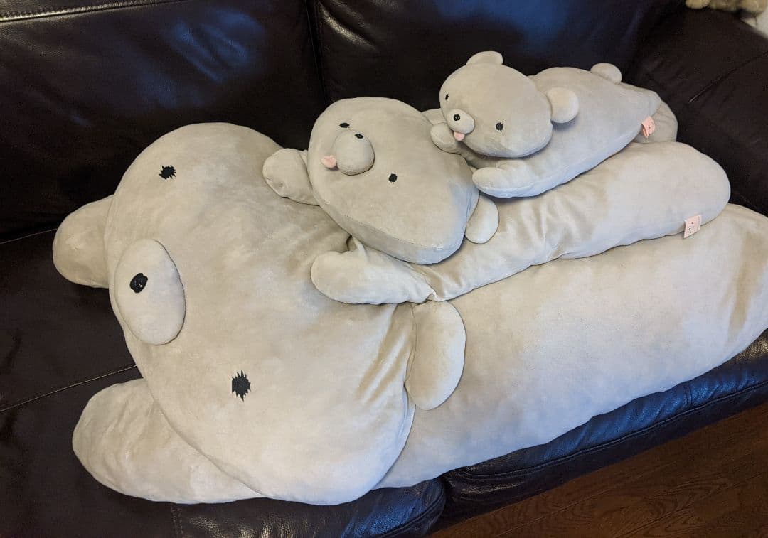 もちくま特大ぬいぐるみクッション含む3体セットモチクマ逃げ恥