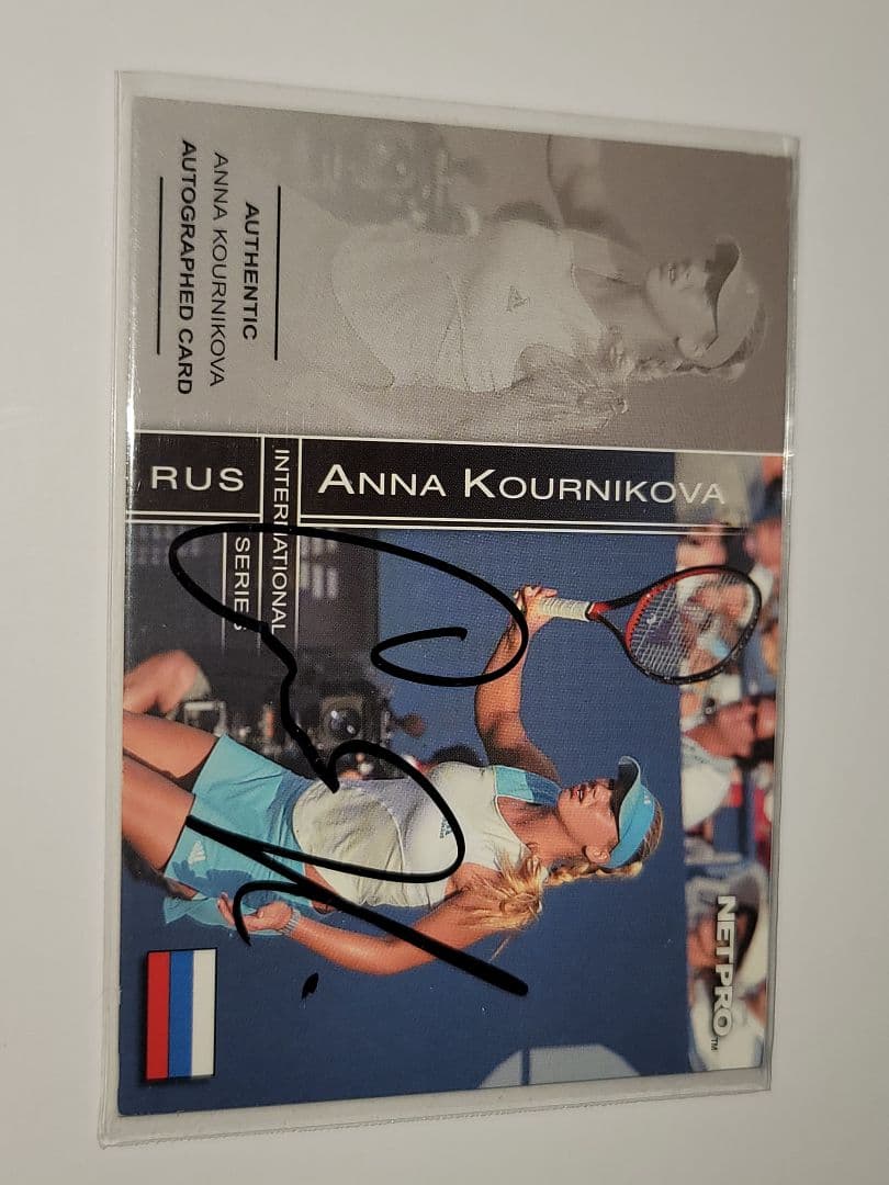 Anna Kournikova サイン入りカード 003/500⭐Net pro