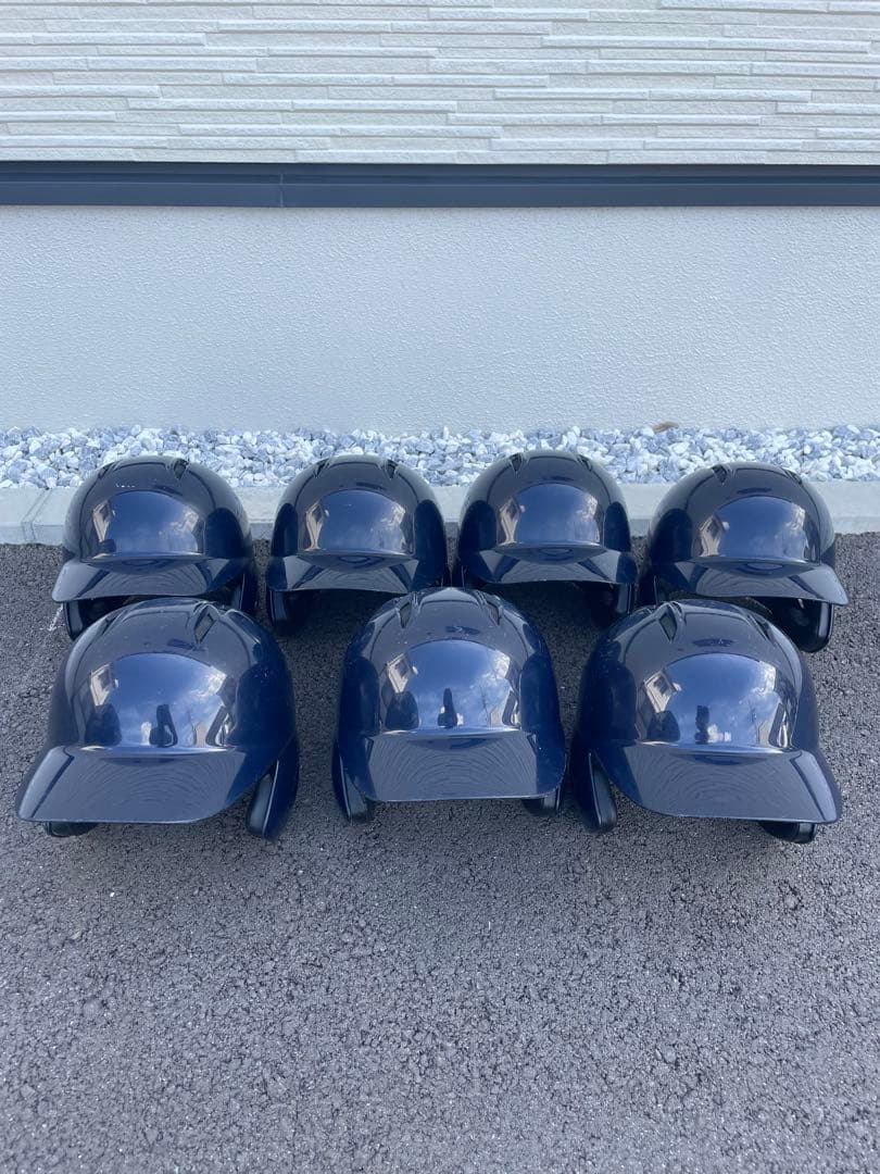 バッター用ヘルメット ネイビー 7個セット