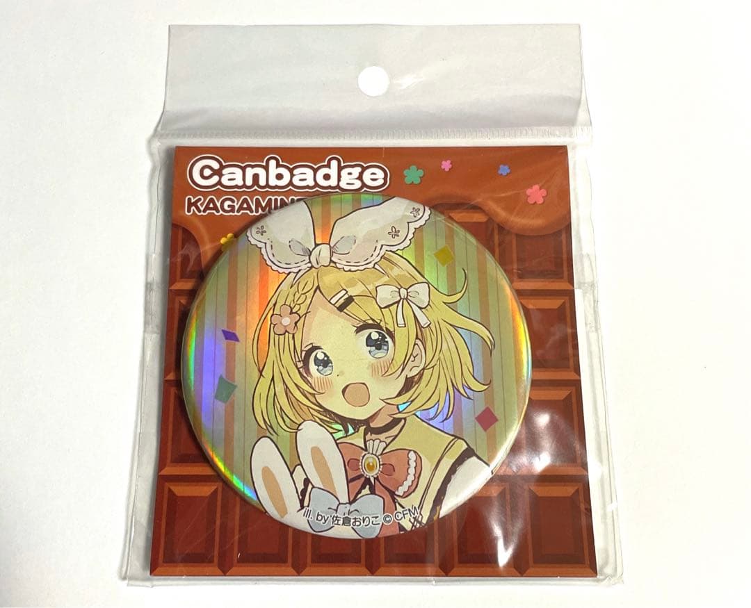鏡音リン 佐倉おりこ 缶バッジ CANBADGE ボーカロイド 希少 入手困難