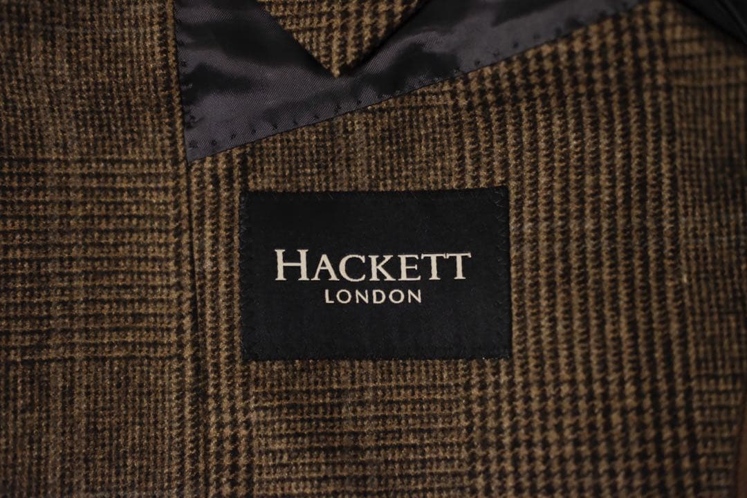 HACKETT LONDON ✨美品✨ウールジャケット　ブラウンチェック