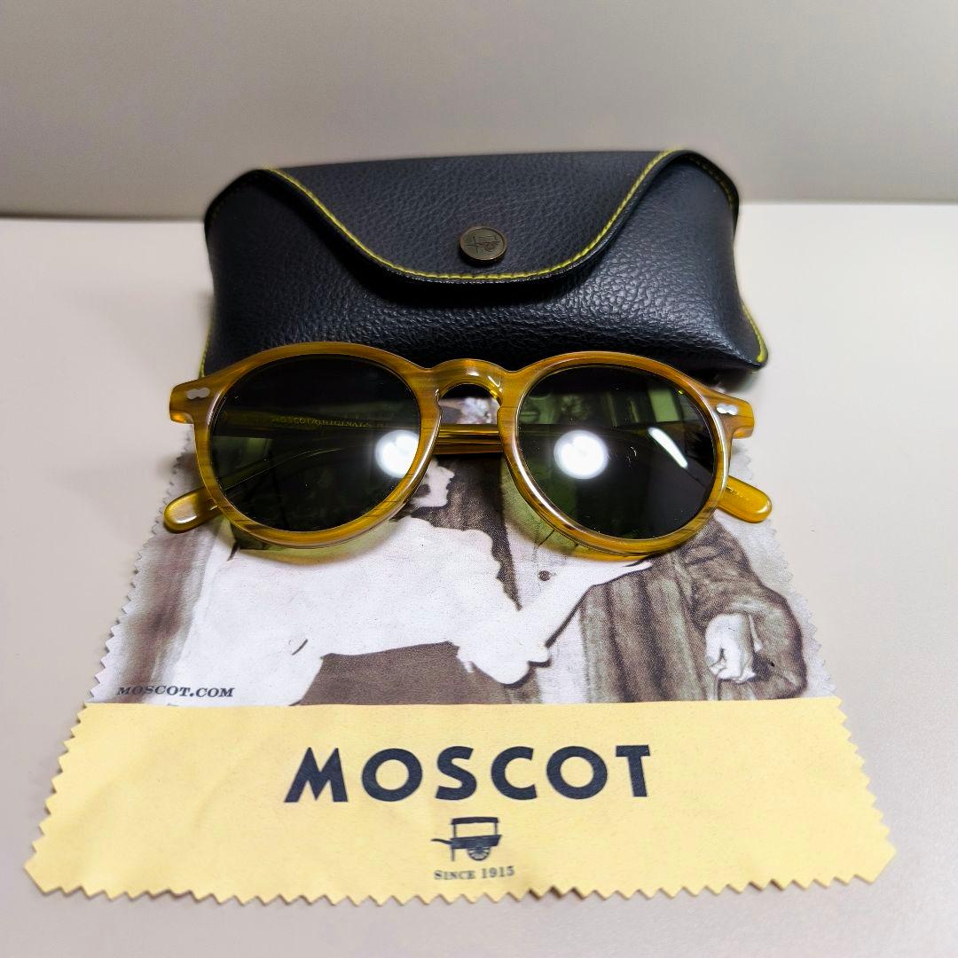 モスコット MILTZEN 49 サングラス メガネ 度なし グリーンレンズ