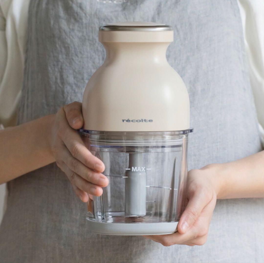 ✴︎美品✴︎レコルト コードレス カプセルカッター ボンヌ クリームホワイト