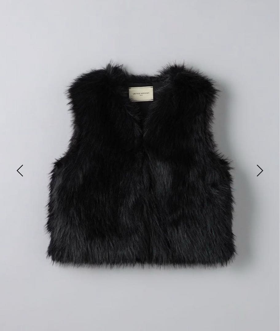 フェイクファー ショートベスト