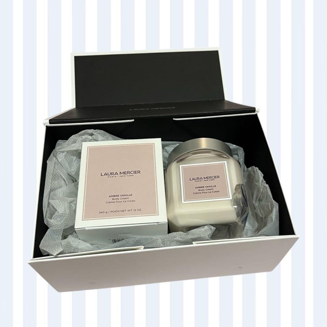 新品★LAURA MERCIER ボディクリーム 340g アンバーバニラ