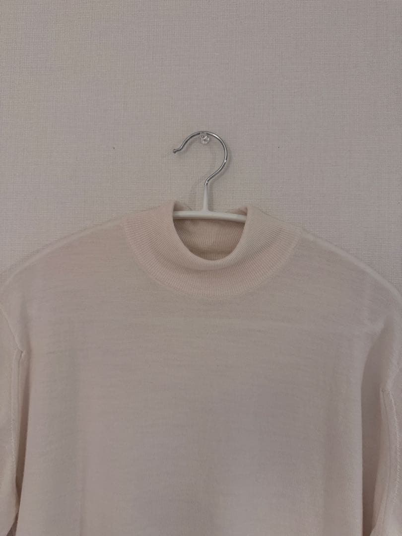 【今週末のみ特別値引】ジョンスメドレー　モックネック半袖ニットSサイズ