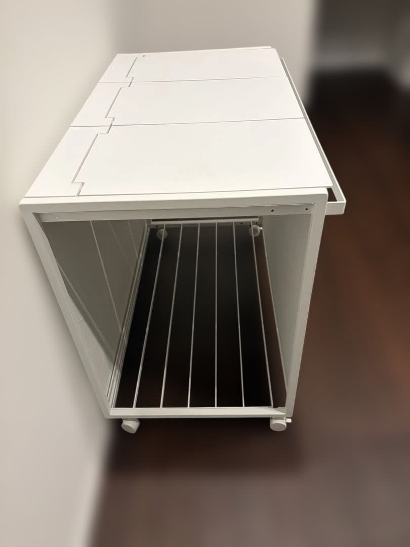 【もそ】山崎実業(tower) 蓋付き 目隠し 3分別 ダストワゴン