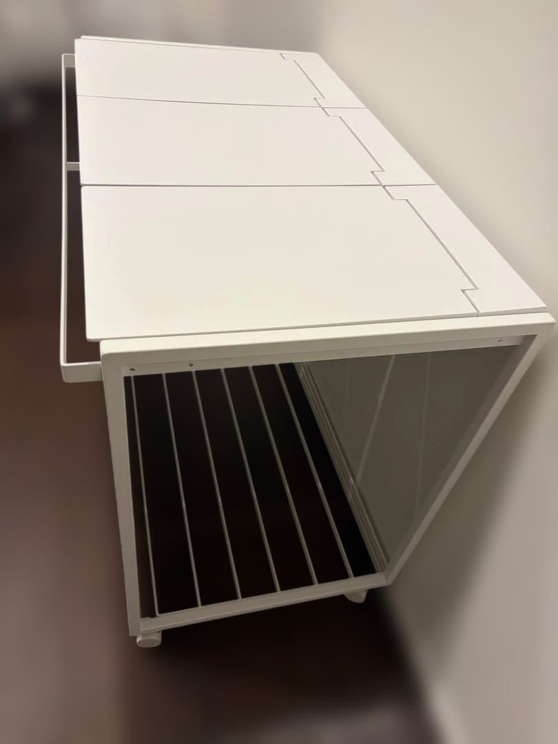 【もそ】山崎実業(tower) 蓋付き 目隠し 3分別 ダストワゴン