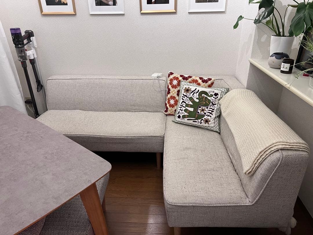 横浜市引き取り / FLYMEE L字ソファダイニングセット