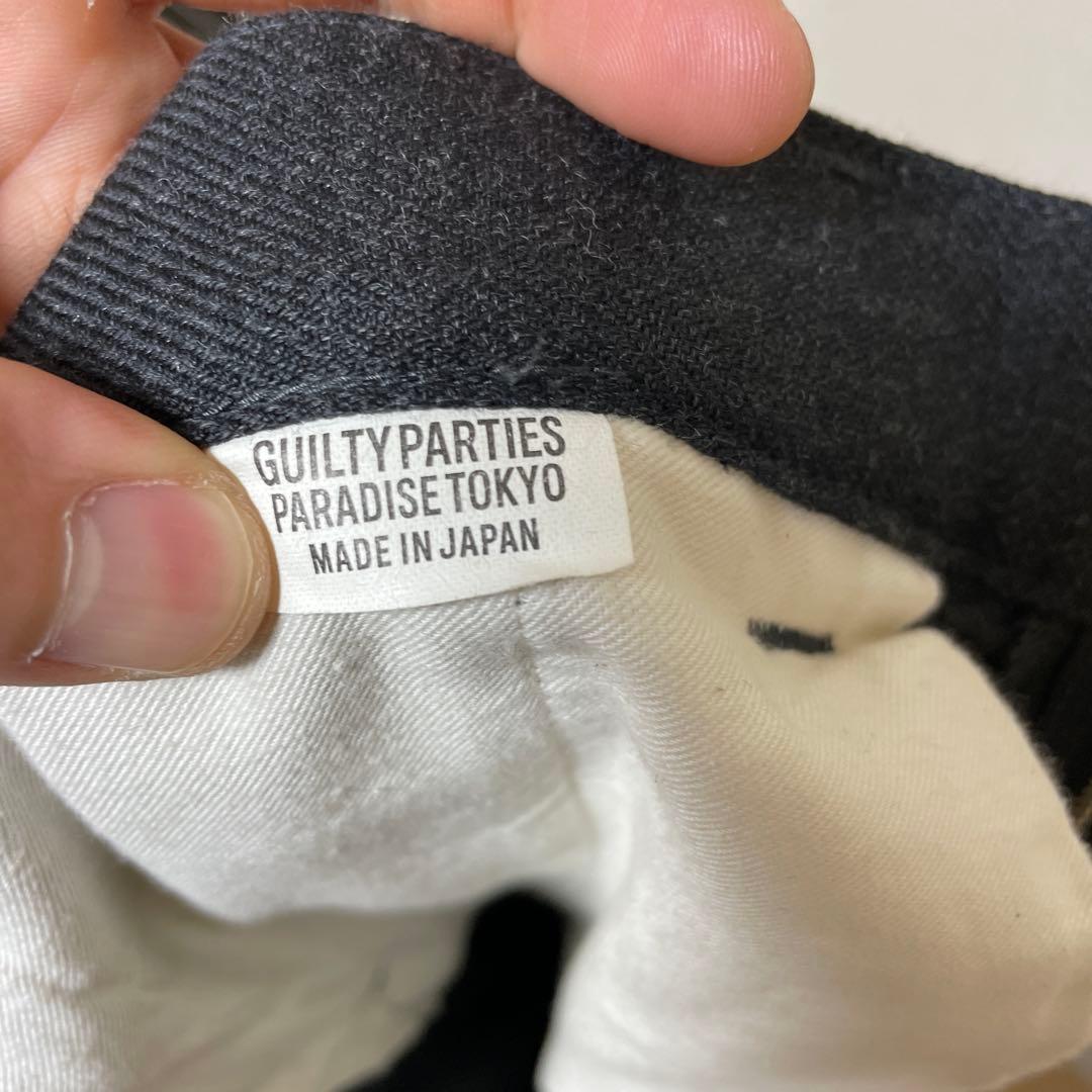 ワコマリア GUILTYPARTIES チャコール　グレー スラックス