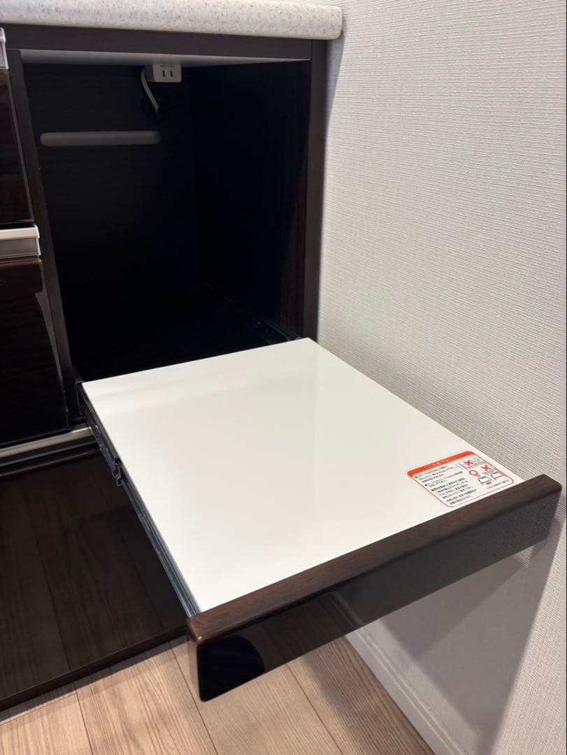 【美品】キッチンカウンター　ニトリ　アルミナ2 （120CT DBR）