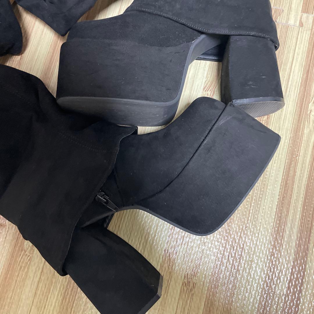 EMODAルーズフレアカバーフィットブーツ