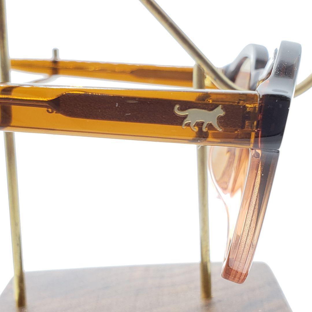 BLANC..監修 Cat's ISSUE 度なしサングラス クリアブラウン