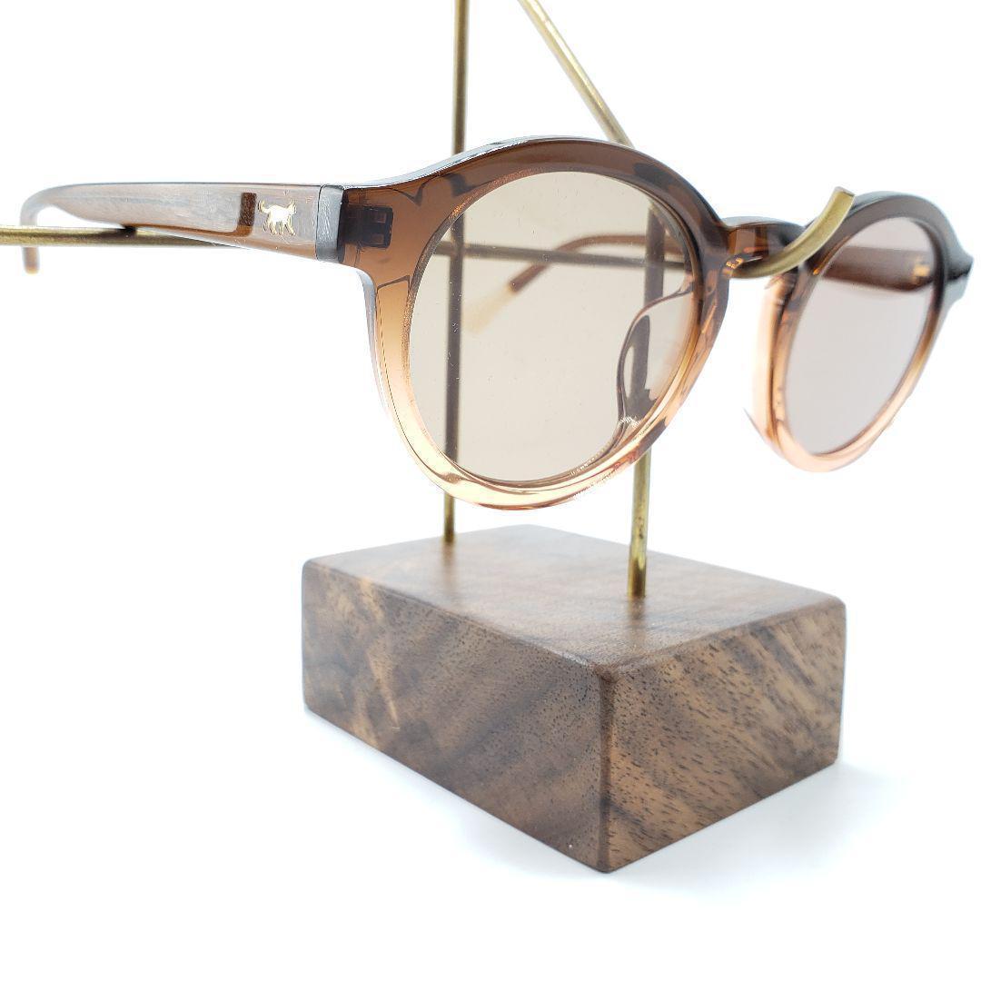 BLANC..監修 Cat's ISSUE 度なしサングラス クリアブラウン