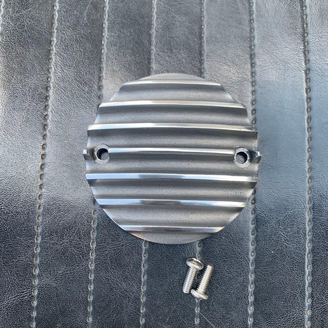 ハーレー　アルミ砂型ポイントカバー 7フィンタイプ　ショベルビックツイン