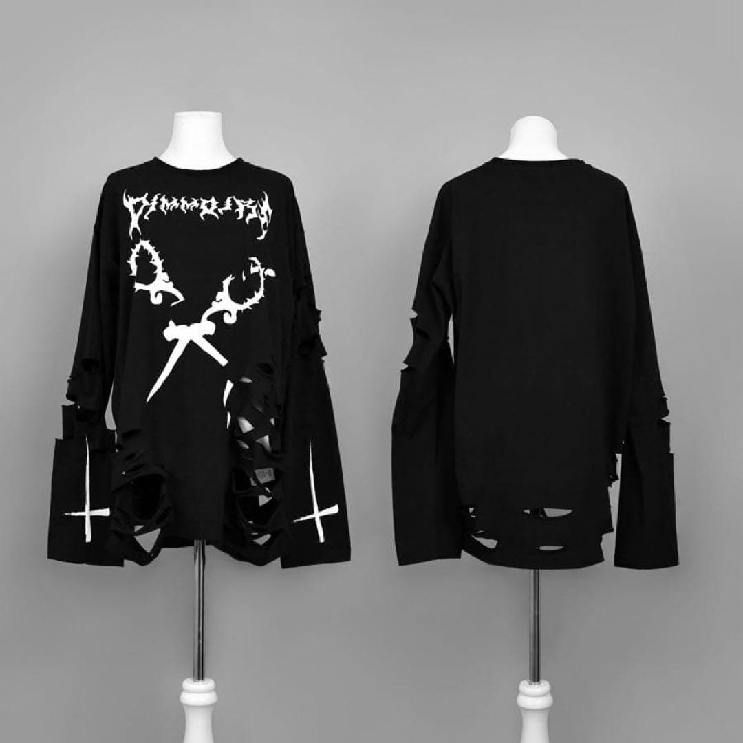 ディムモアール　DimMoire Broken xx ロンT Black