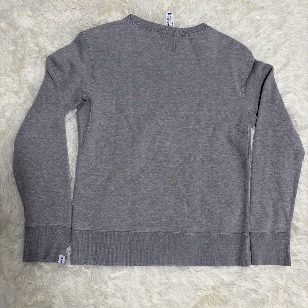 美品　LOOPWHEELER ×BEAMS 両Vガゼット スウェットGray L