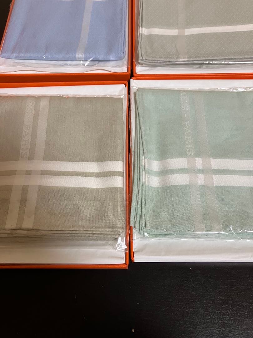 HERMES ポケットチーフ5枚セット