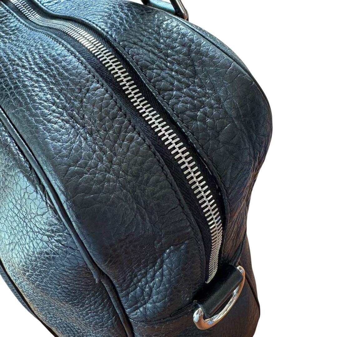 美品✨GUCCI シボ革 ビジネスバッグ 黒 ブリーフケース　ブラック　大人