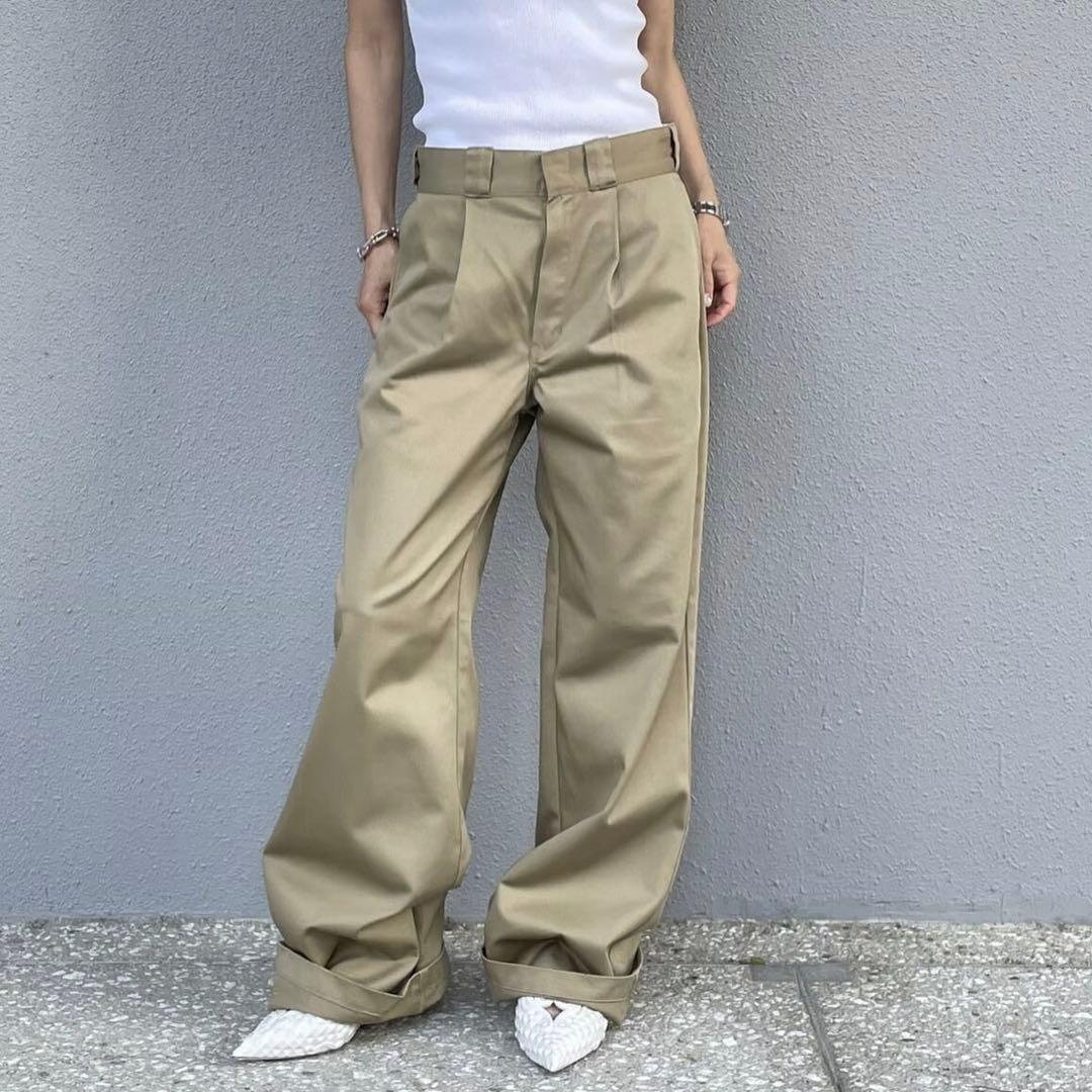 ok.soon×dickies ワイドチノパンツ (新ベージュ)