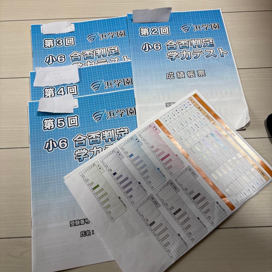 公開テスト4科　合否判定テスト4科　最新版小６　得点分布表付き　おまけ付き