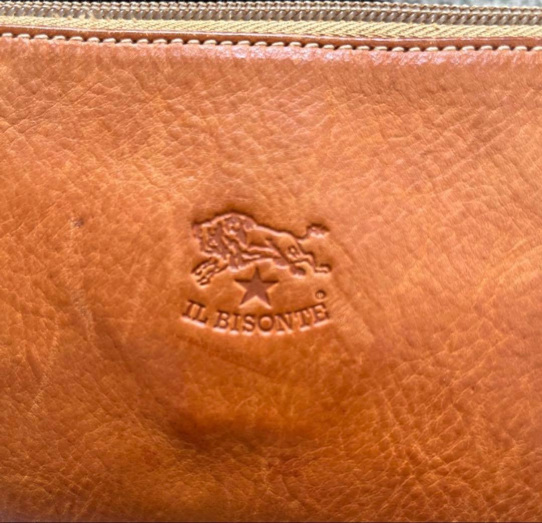 押*切様 イルビゾンテ ショルダーバッグ クロスボディバッグ　ヌメ　刻印