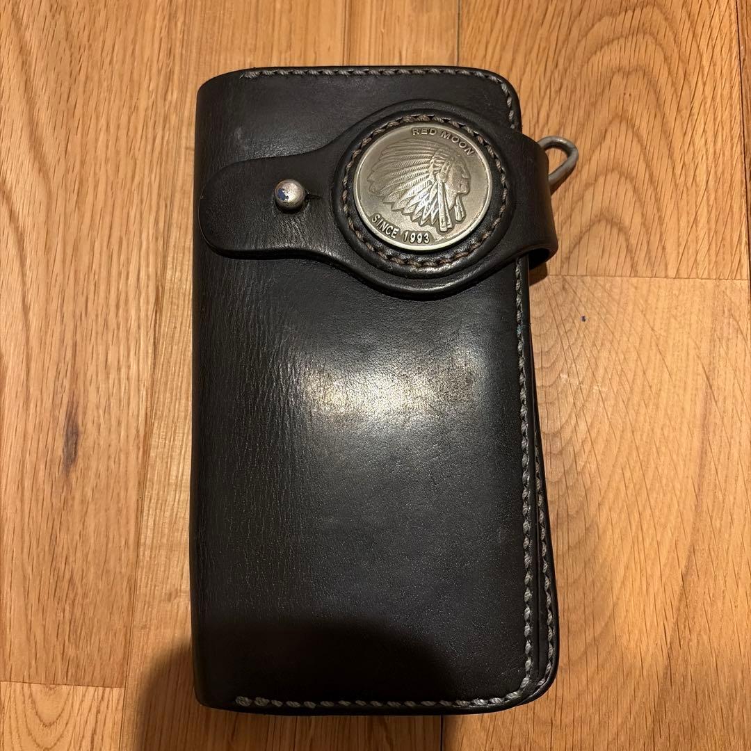 レッドムーン　 ブラックレザー ウォレットチェーン