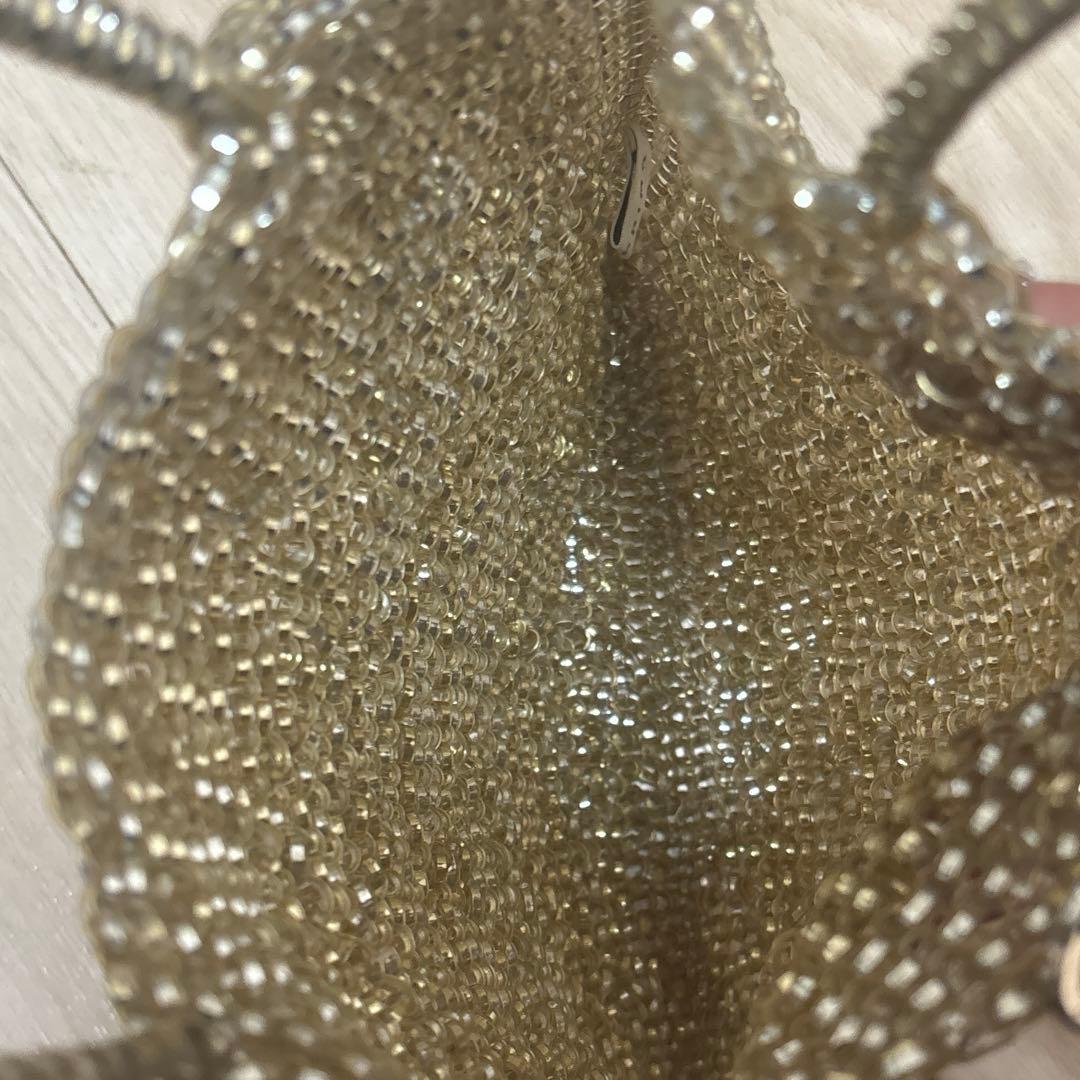 ANTEPRIMA ゴールド ワイヤーバック　トートバッグ　シャンパンゴールド