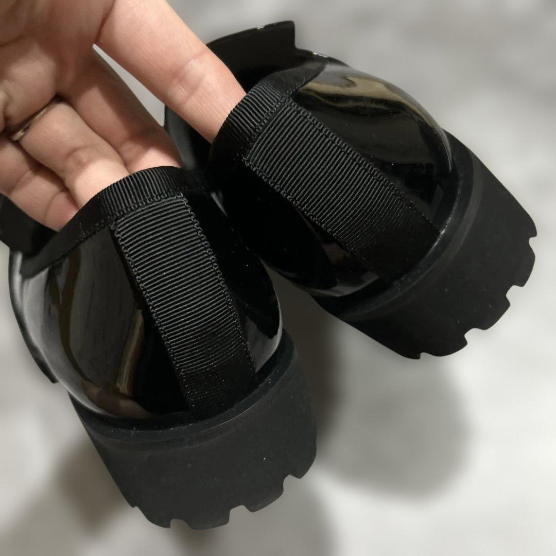 DIANA artemisbyDAIANAビジューバックル厚底ローファー