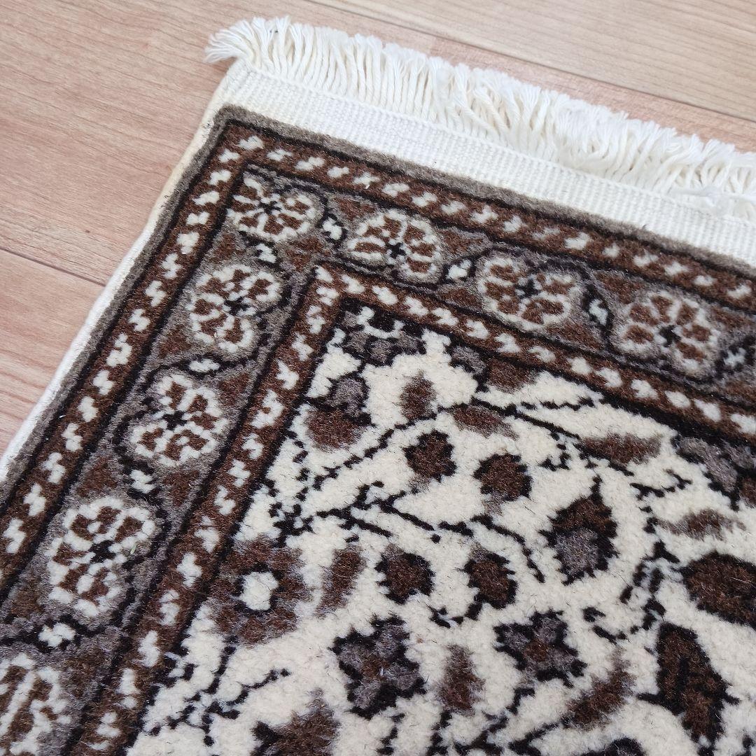 Y3188-2 トルコ カイセリ絨毯 ウール×コットン 手織り マット