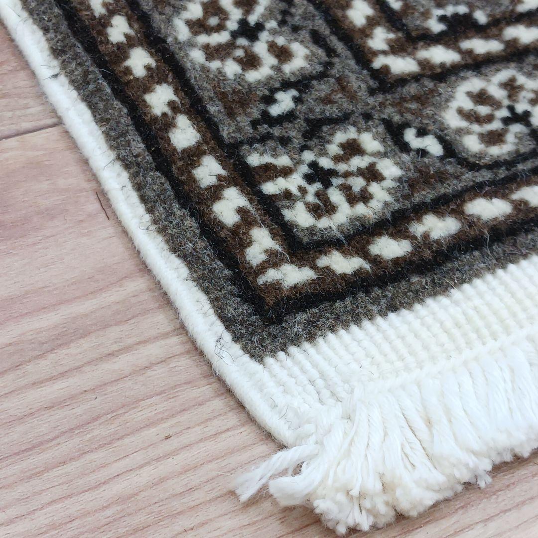 Y3188-2 トルコ カイセリ絨毯 ウール×コットン 手織り マット