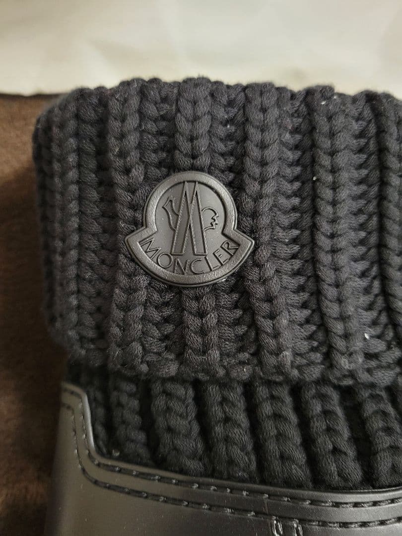 moama‼️人気MONCLER ニットブーツ TG37 黒 定番⭐