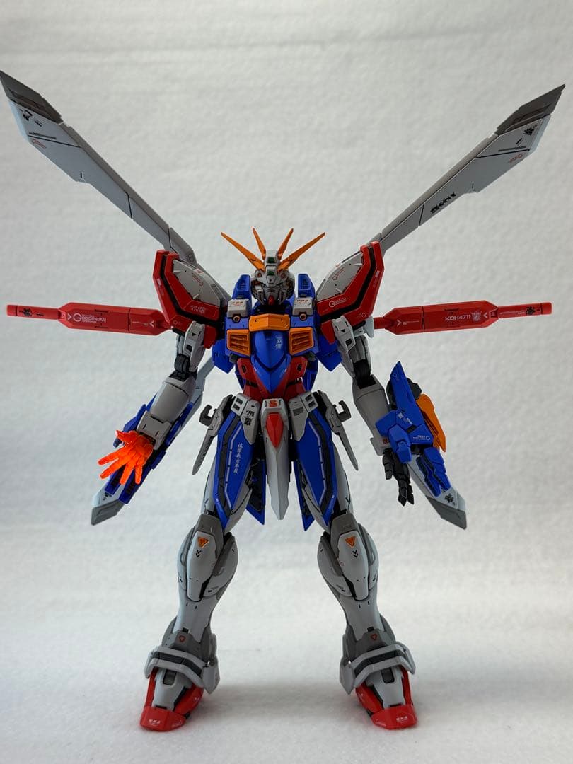 ガンプラ完成品　RGゴッドガンダム全塗装完成品