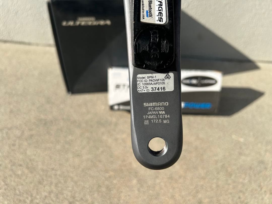 クランク型パワーメーター・Stagespower/6800アルテクランクセット