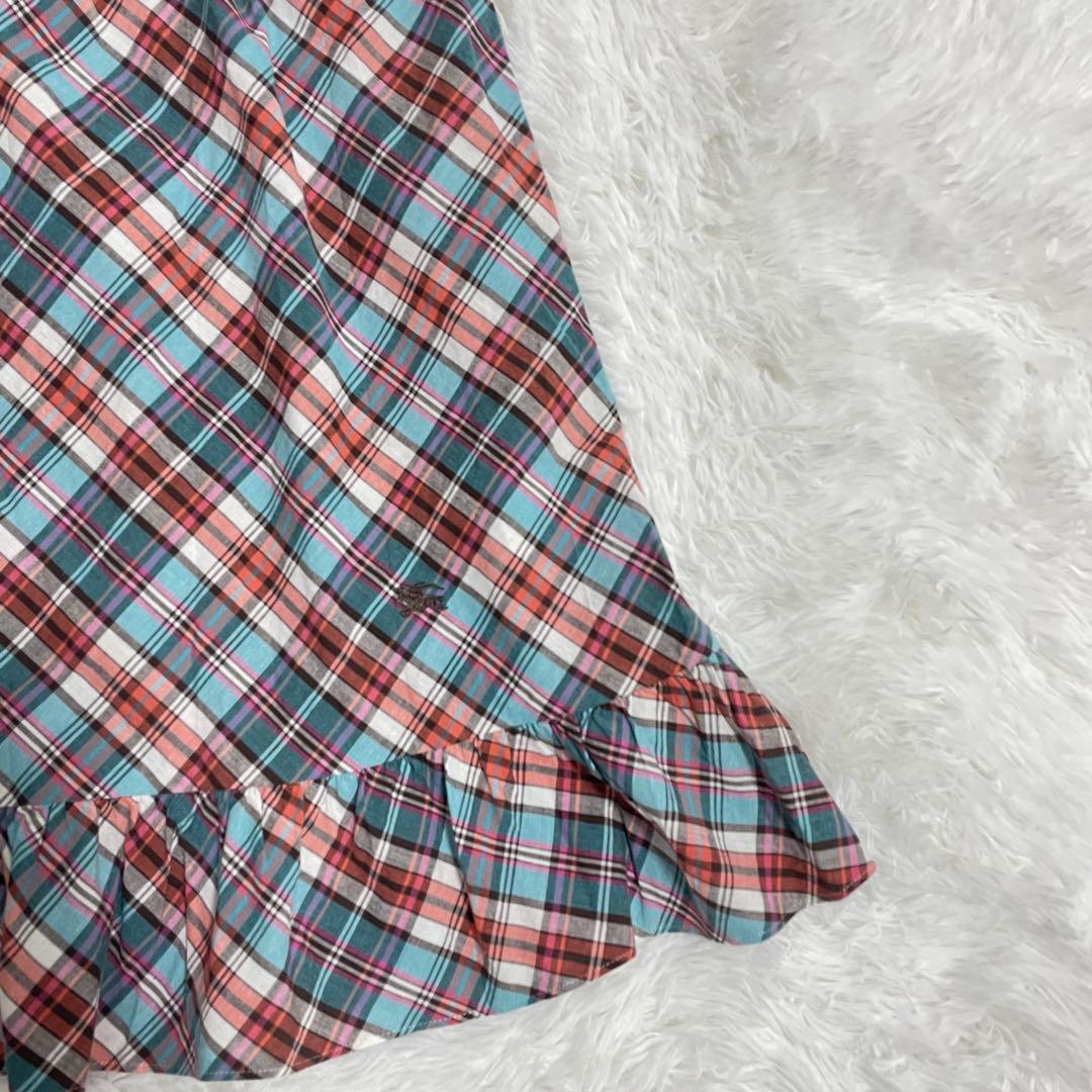 バーバリー　Burberry ブルーレーベル　チェック柄　ノースリーブワンピース