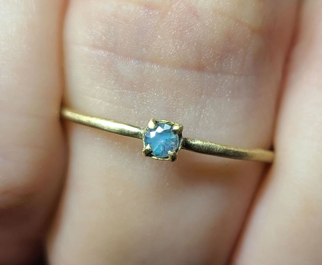 まる美しきブルーシラー!!★ブラジル産アレキサンドライト★リングオーダー