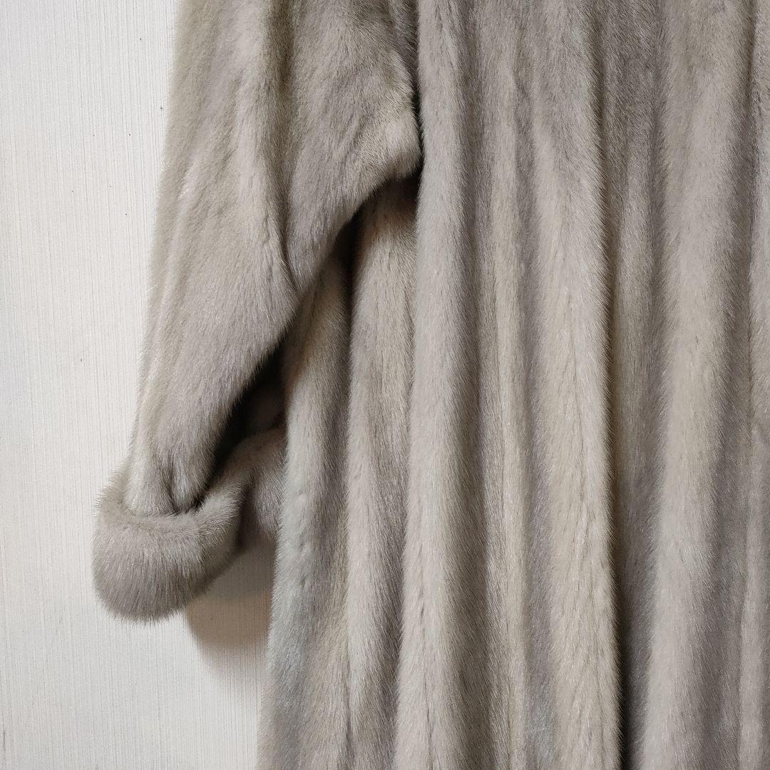 ミンクコート レディースLサイズ程 日本製 リアルファー