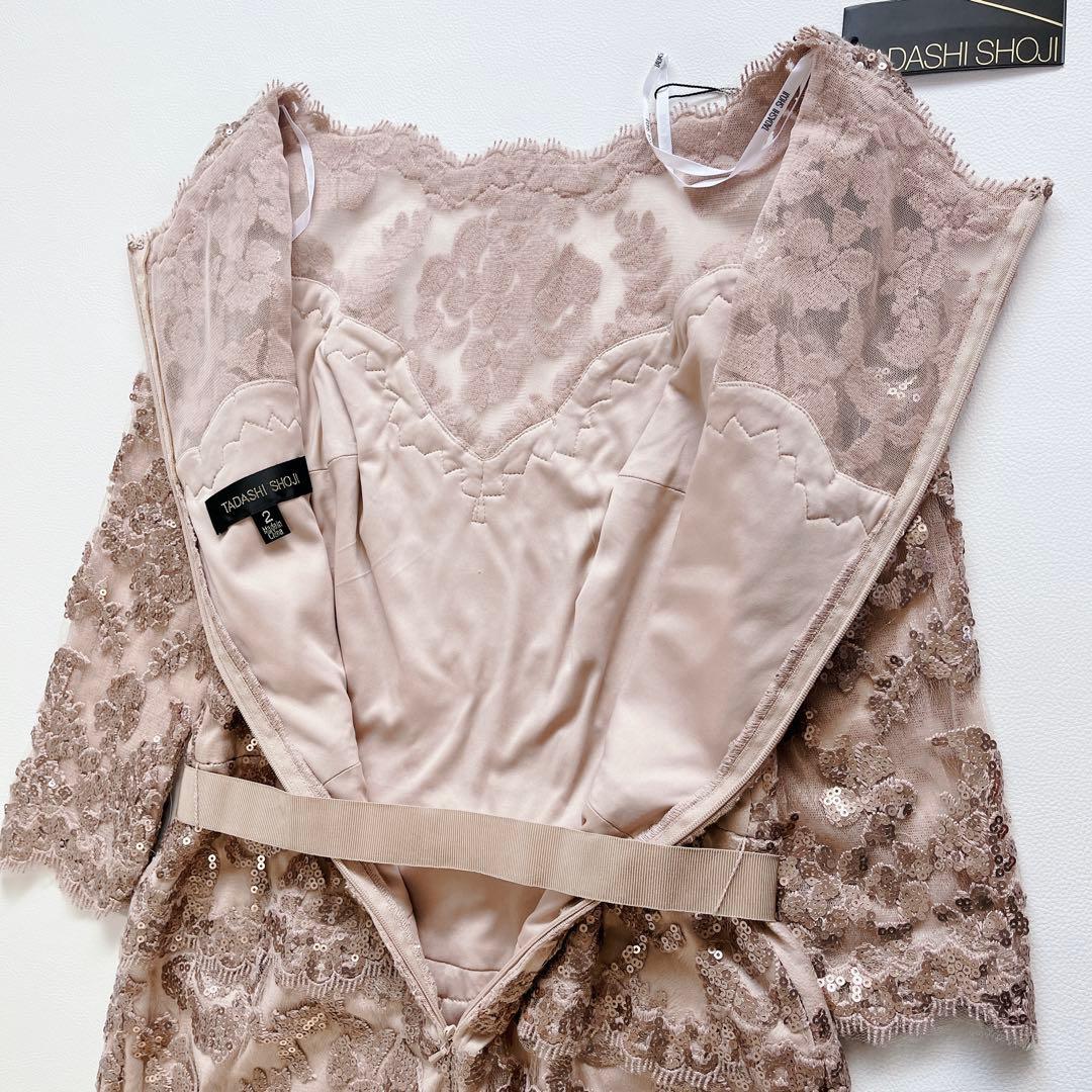 未使用✨タグ付き　TADASHI SHOJI スパンコール ベルト　ドレス