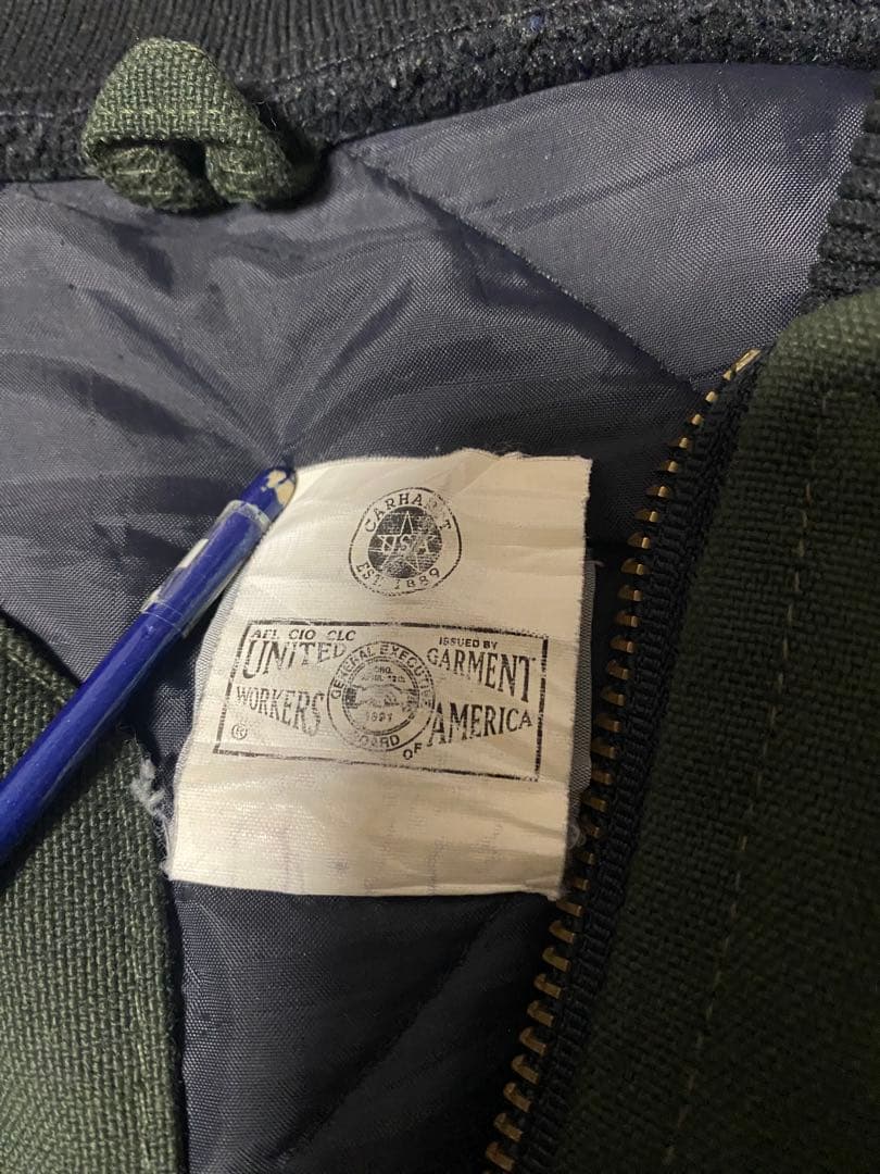 希少　USA製　Carhartt ダークグリーン　ダックベスト　カーハート❤️❤️❤️