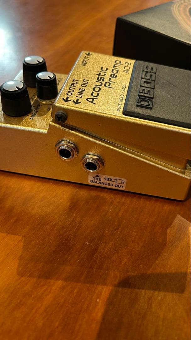 【感動の音】BOSS Acoustic プリアンプAD-2 ＠別売ACアダプタ付