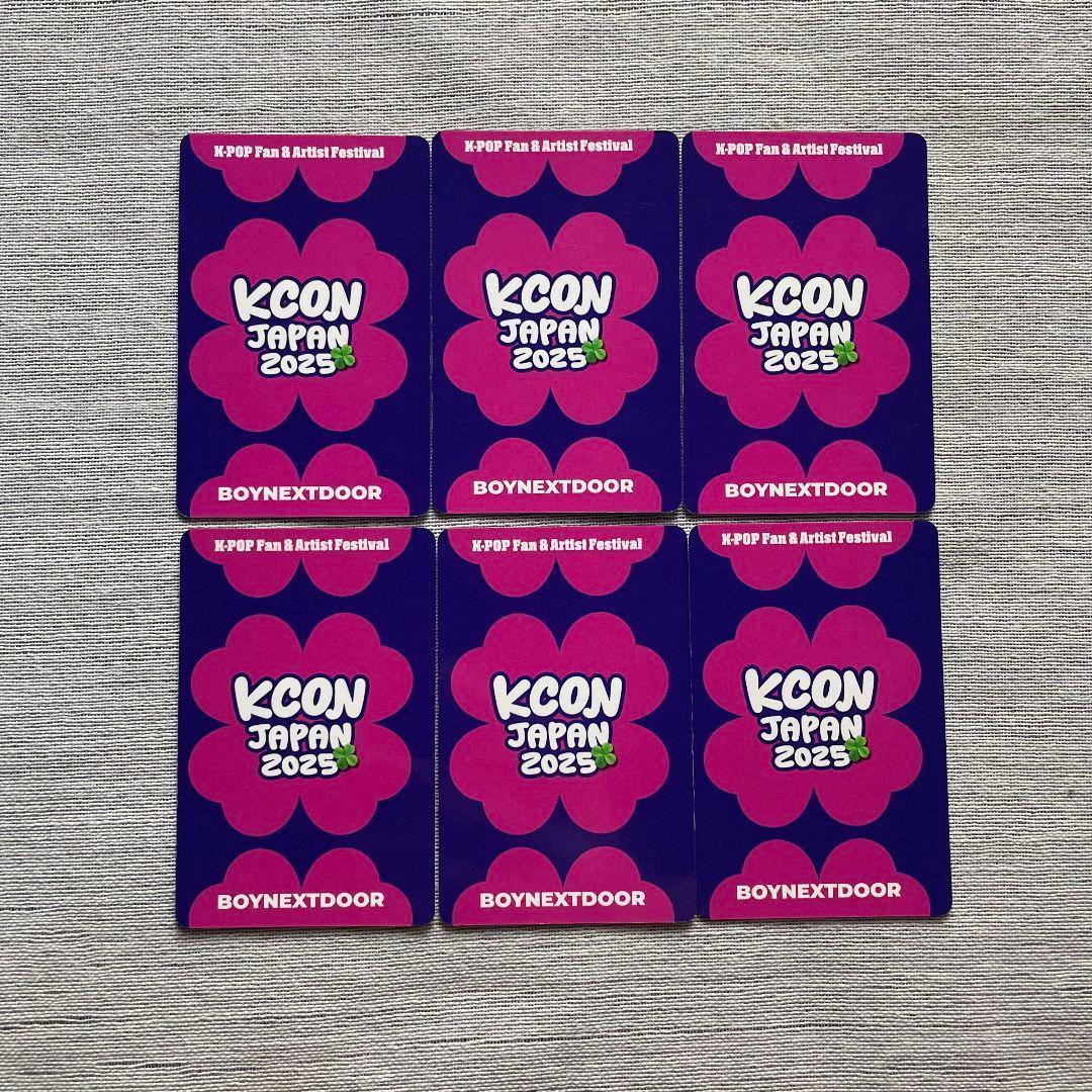 BOYNEXTDOOR KCON JAPAN 2025 トレカ 6枚