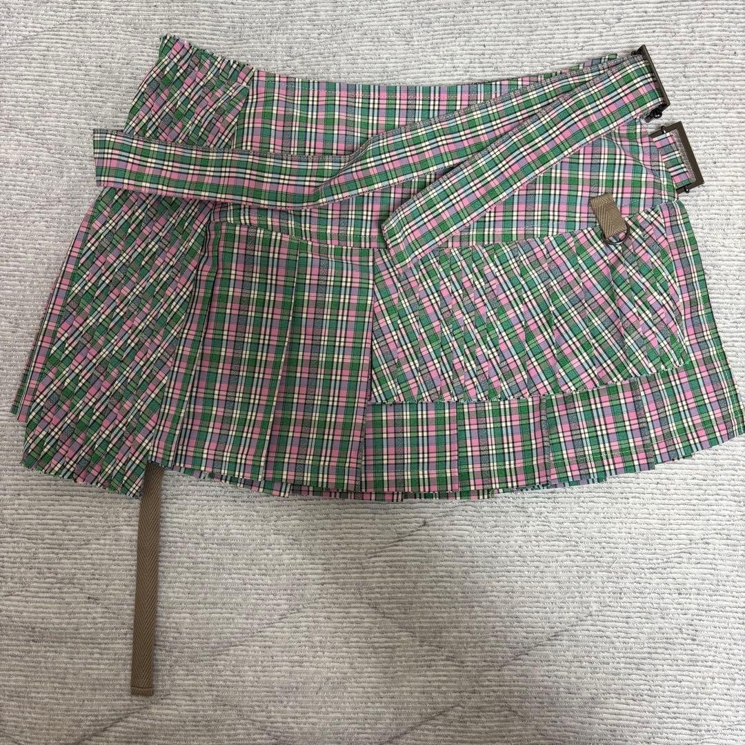 rurumu: pleats rolled mini skirt 巻きスカート