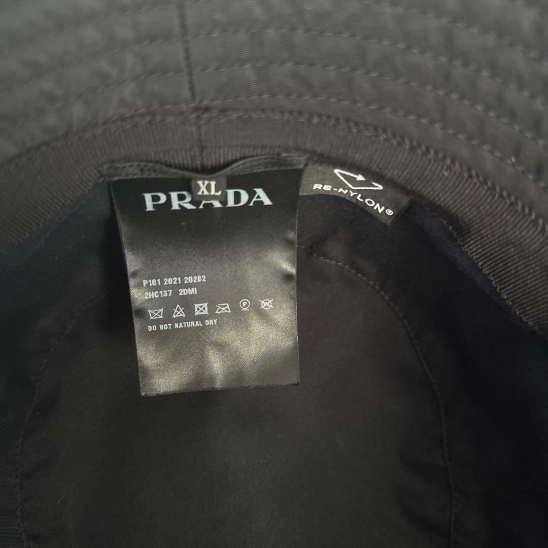 PRADA ブラック バケットハット XL