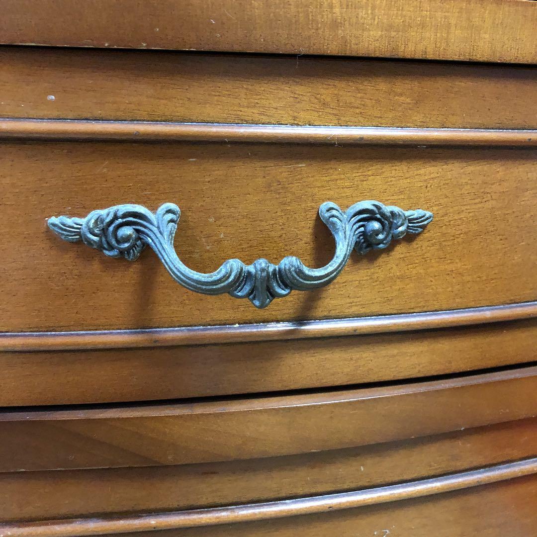 チェスト  5段ボックス 収納 アンティーク 猫足 レトロ