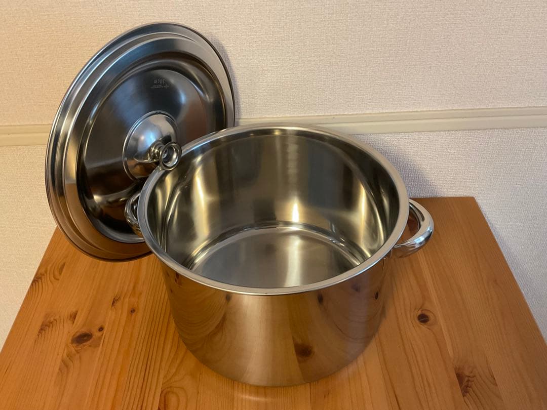 SUS316 ステンレス鍋 30cm 半寸胴鍋