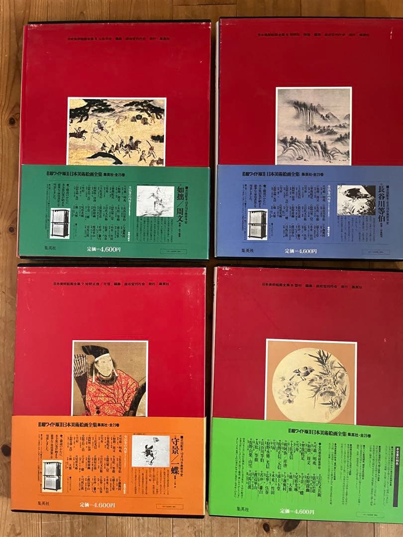 【初版】日本美術絵画全集（全25巻）　５巻〜８巻