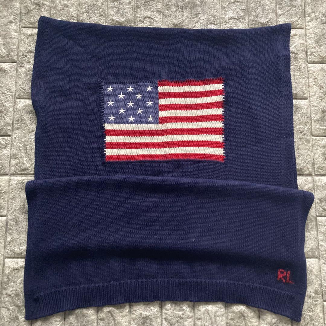 ラルフローレン アメリカ国旗 星条旗 ブランケット